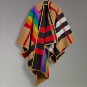 ISO rainbow Burberry cape